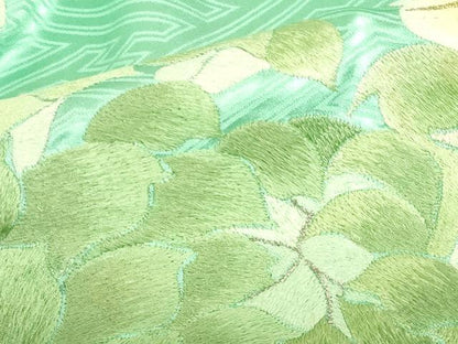 平和屋着物▼豪華振袖　総刺繍　乱菊　金銀糸　正絹　逸品　DABI5158op