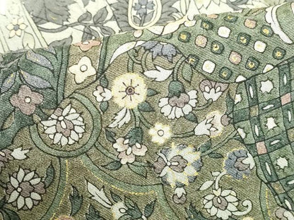 平和屋着物●訪問着　絞り　更紗花文　金彩　正絹　逸品　DABI5163op
