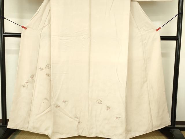 平和屋着物●訪問着　総刺繍　宝尽くし花文　金糸　正絹　逸品　DABI5164op
