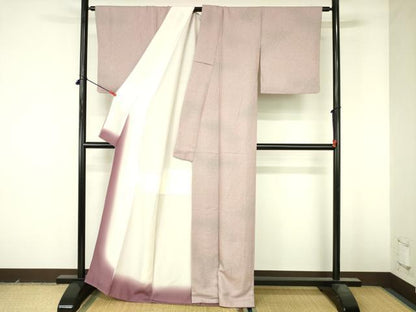 平和屋着物●横井孝章　小紋　霞文　暈し染め　正絹　逸品　DABI5172op