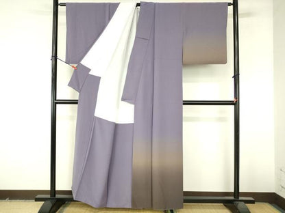 平和屋着物●訪問着　霞文　暈し染め　正絹　逸品　DABI5176op