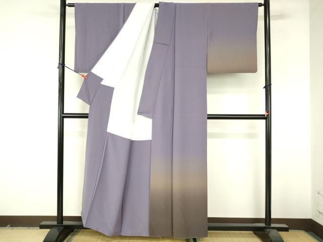 平和屋着物●訪問着　霞文　暈し染め　正絹　逸品　DABI5176op