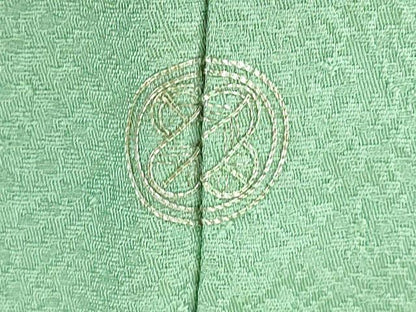 平和屋着物●中国三大刺繍　スワトウ刺繍　汕頭刺繍　総刺繍　色留袖　亀甲花文　薄青色　正絹　逸品　未使用　DABI5179op　