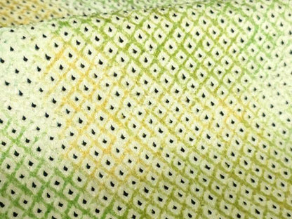 平和屋着物●上質な小紋　総絞り　霞文　暈し染め　ロング丈　正絹　逸品　DABI5180op