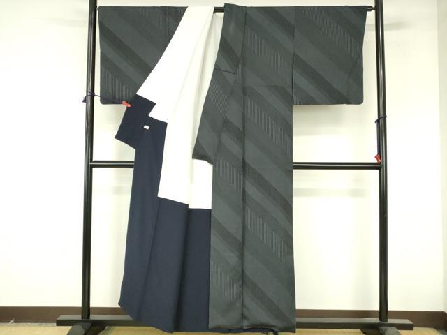 平和屋着物●江戸小紋　吉祥花小紋柄　正絹　逸品　DABI5184op