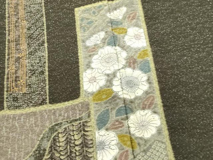 平和屋着物●訪問着　辻が花　金彩　金通し地　正絹　逸品　DABI5189op
