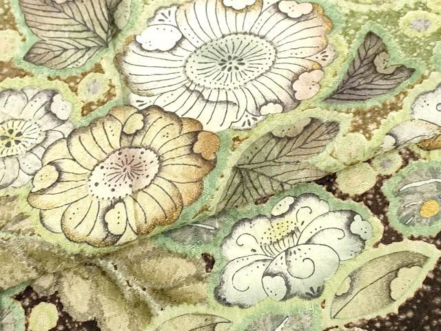 平和屋着物●訪問着　絞り　辻が花　暈し染め　金彩　ロング丈　正絹　逸品　DABI5190op