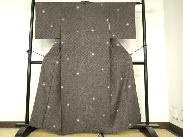 平和屋着物●上質な小紋　墨流し　蛍暈し　正絹　逸品　DABI5191op