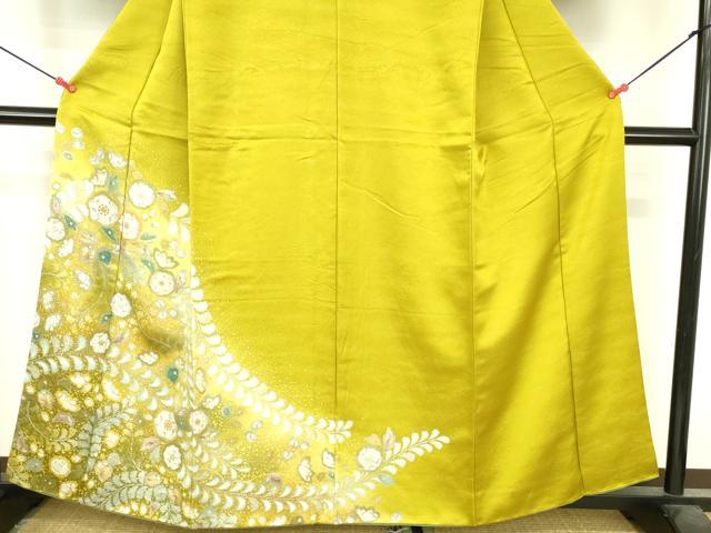平和屋着物●訪問着　絞り　辻が花　暈し染め　金彩　正絹　逸品　DABI5192op