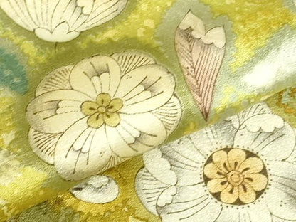 平和屋着物●訪問着　絞り　辻が花　暈し染め　金彩　正絹　逸品　DABI5192op