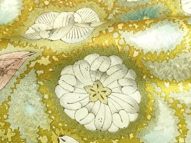 平和屋着物●訪問着　絞り　辻が花　暈し染め　金彩　正絹　逸品　DABI5192op