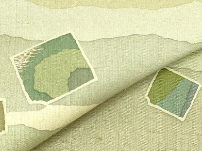 平和屋着物●訪問着　紬地　刺繍　箔散らし　正絹　逸品　DABI5203op