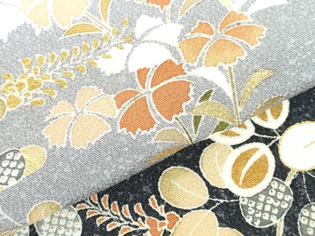 平和屋着物●訪問着　作家物　駒刺繍　霞草花文　暈し染め　金彩　正絹　逸品　DABI5204op