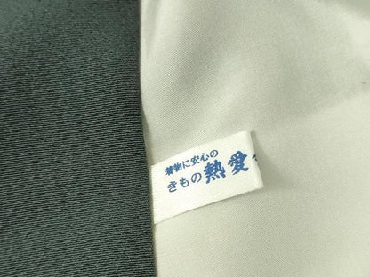 平和屋着物●上質な色無地　羊羹色　ロング丈　正絹　逸品　DABI5209op