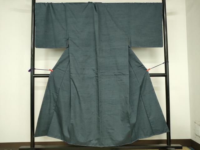 平和屋着物●男性　紬　霞文　正絹　逸品　未使用　DABI5229op