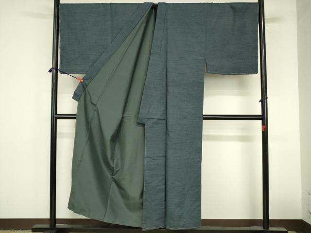 平和屋着物●男性　紬　霞文　正絹　逸品　未使用　DABI5229op
