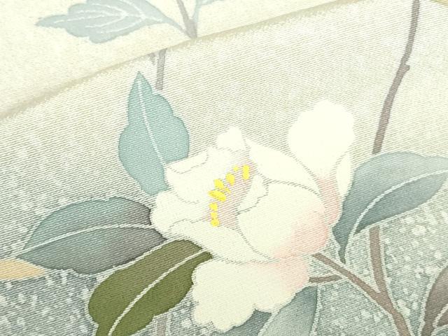 平和屋着物●訪問着　友禅　草花　暈し染め　正絹　逸品　DABI5235op
