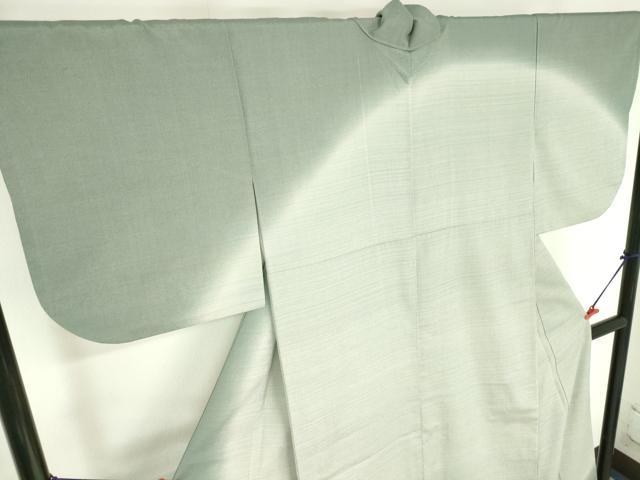 平和屋着物●本塩沢　やまだ織　訪問着　染色作家　桐村博　霞文　暈し染め　正絹　逸品　DABI5244op
