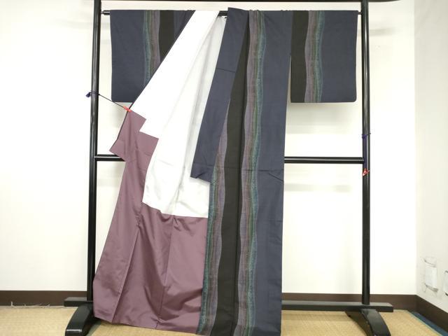 平和屋着物●本場大島紬　9マルキ　花間道　正絹　逸品　DABI5247op