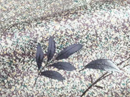 平和屋着物●訪問着　刺繍　舞葉文　暈し染め　正絹　逸品　DABI5252op