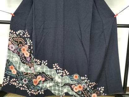 平和屋着物●訪問着　絞り　辻が花　正絹　逸品　DABI5253op