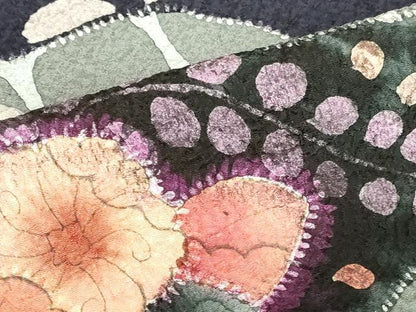 平和屋着物●訪問着　絞り　辻が花　正絹　逸品　DABI5253op