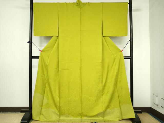 平和屋着物●色留訪問着　寿光織　人物風景文　銀糸　ロング丈　正絹　逸品　未使用　DABI5265op