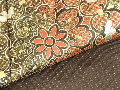 平和屋着物●豪華振袖　花唐草文　暈し染め　金銀彩　金通し地　正絹　逸品　DABI5272op