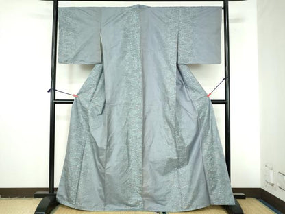 平和屋着物●本場大島紬　9マルキ　草葉文　正絹　逸品　未使用　DABI5276op