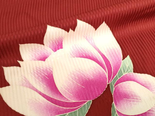 平和屋着物●上質な小紋　舞花　ロング丈　正絹　逸品　DABI5279op