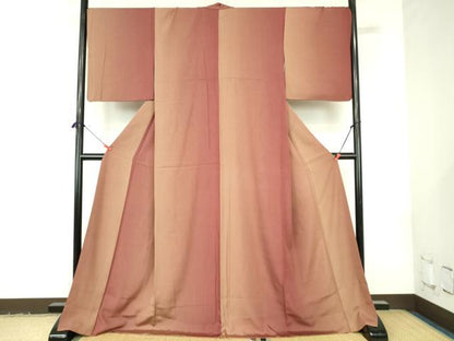 平和屋着物●上質な小紋　霞文　暈し染め　ロング丈　正絹　逸品　DABI5287op