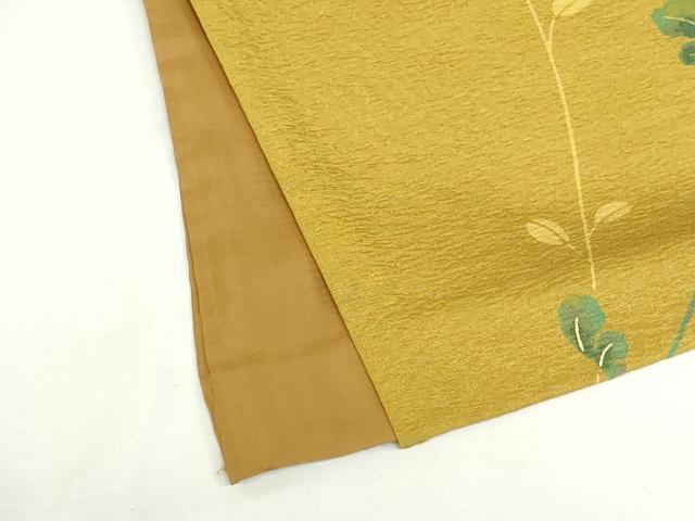 平和屋着物●上質な小紋　絞り　草花文　金彩　ロング丈　正絹　逸品　DABI5293op