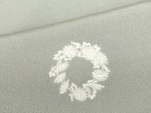 平和屋着物●上質な小紋　総刺繍　花丸文　暈し染め　正絹　逸品　DABI5294op