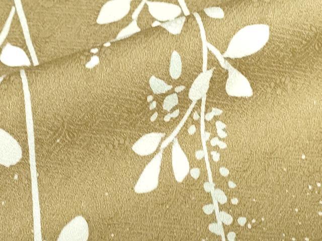 平和屋着物●訪問着　刺繍　草花文　正絹　逸品　DABI5295op