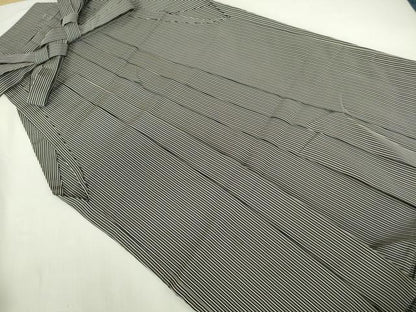 平和屋着物●男性　行灯袴　本場茶喜仙台平　鳥居良　縞　正絹　逸品　DABI5302op
