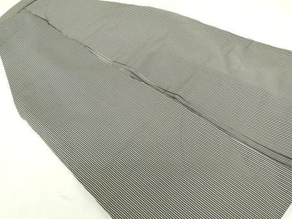 平和屋着物●男性　行灯袴　本場茶喜仙台平　鳥居良　縞　正絹　逸品　DABI5302op