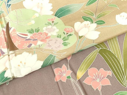 平和屋着物●訪問着　友禅　作家物　平安人物花松文　暈し染め　正絹　逸品　DABI5303op