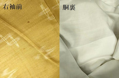 平和屋着物●上質な紬　琉球絣文様　正絹　逸品　DABI5310op