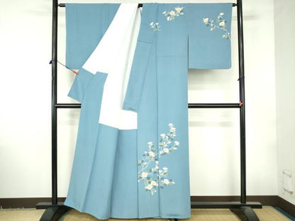 平和屋着物●本加賀友禅作家　柿本市郎　訪問着　枝花　正絹　逸品　DABI5313op