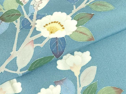 平和屋着物●本加賀友禅作家　柿本市郎　訪問着　枝花　正絹　逸品　DABI5313op