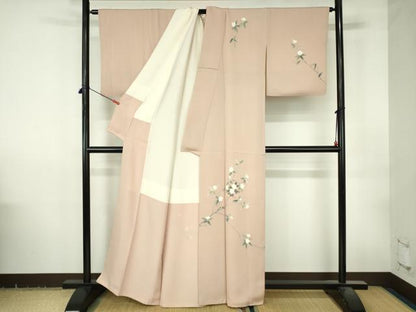 平和屋着物●本加賀友禅作家　南克治　訪問着　枝花　正絹　逸品　DABI5315op