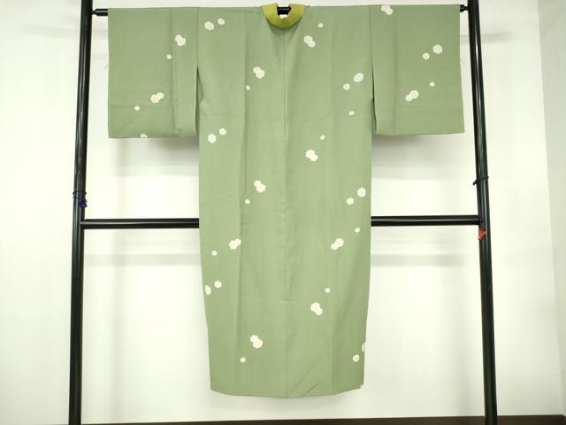 平和屋着物●長襦袢　無双仕立て　雪輪散らし　半衿刺繍　正絹　逸品　DABI5319op