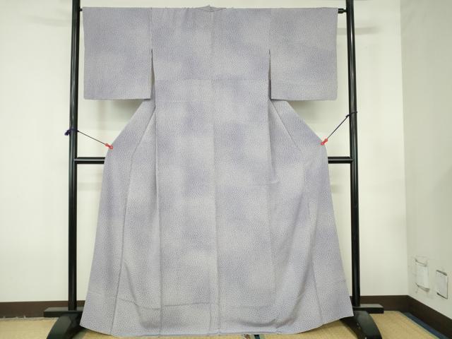 平和屋着物●江戸小紋　小花尽くし　暈し染め　正絹　逸品　DABI5322op