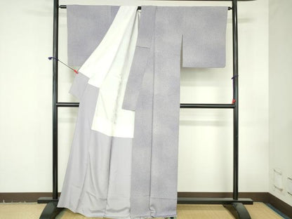 平和屋着物●江戸小紋　小花尽くし　暈し染め　正絹　逸品　DABI5322op