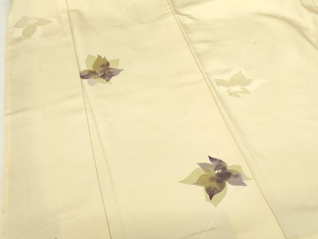 平和屋着物●上質な小紋　地紋起こし　舞花　正絹　逸品　DABI5337op