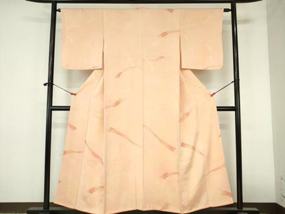 平和屋着物●訪問着　地紋起こし　鬘帯吉祥花文　暈し染め　正絹　逸品　DABI5350op