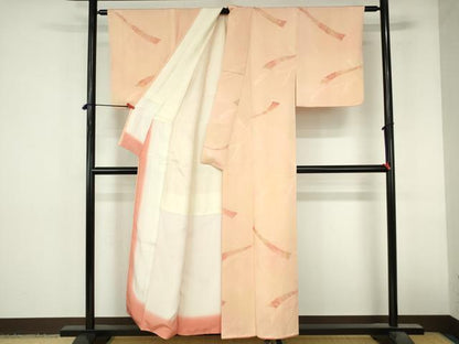 平和屋着物●訪問着　地紋起こし　鬘帯吉祥花文　暈し染め　正絹　逸品　DABI5350op