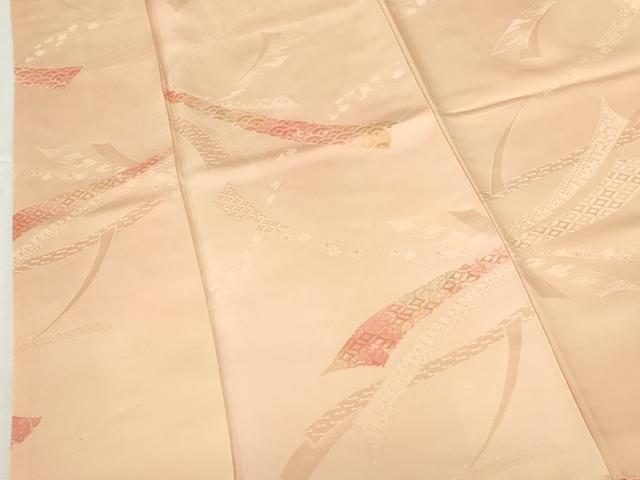 平和屋着物●訪問着　地紋起こし　鬘帯吉祥花文　暈し染め　正絹　逸品　DABI5350op