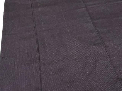 平和屋着物▼上質なお召　縞　銀通し地　正絹　逸品　DABI5365op
