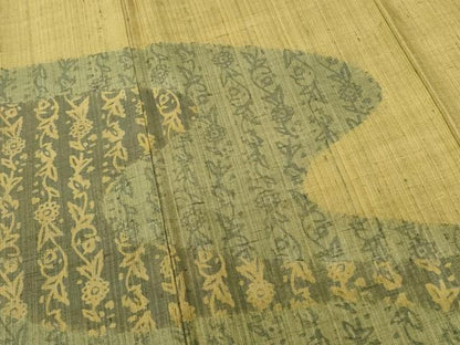 平和屋着物●訪問着　生紬　霞花文　正絹　逸品　DABI5366op